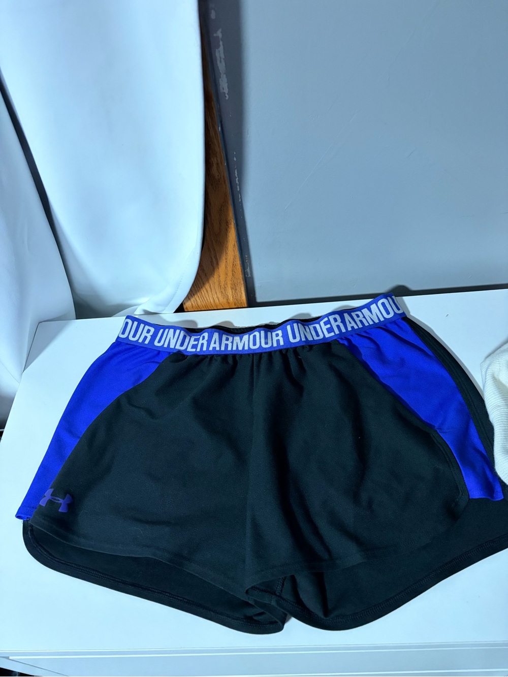 Under Armour Black & Royal Blue Women’s Athletic Shorts